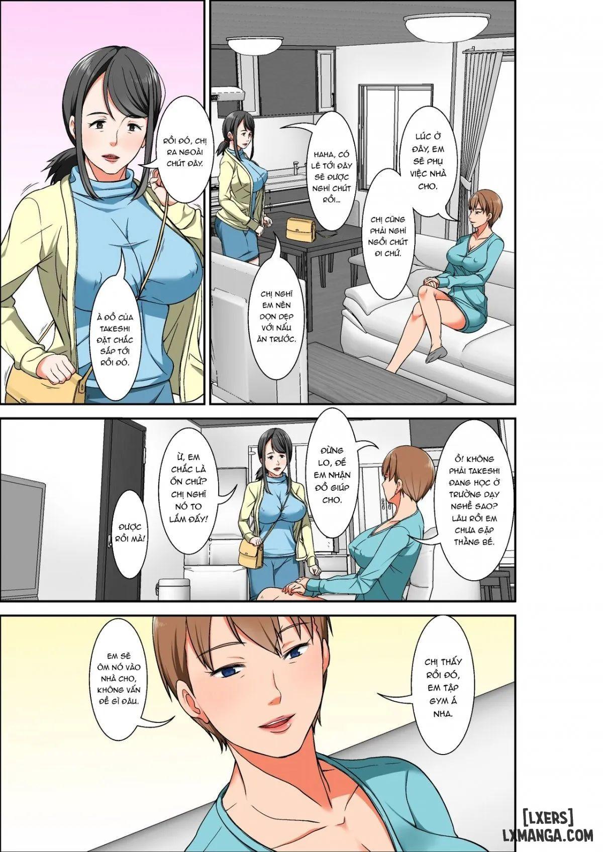 Hahaoya to SEX shiyou to shitara cho binkan taishitsu no oba ga wana ni kakatta hanashi Chapter 1 - Page 4