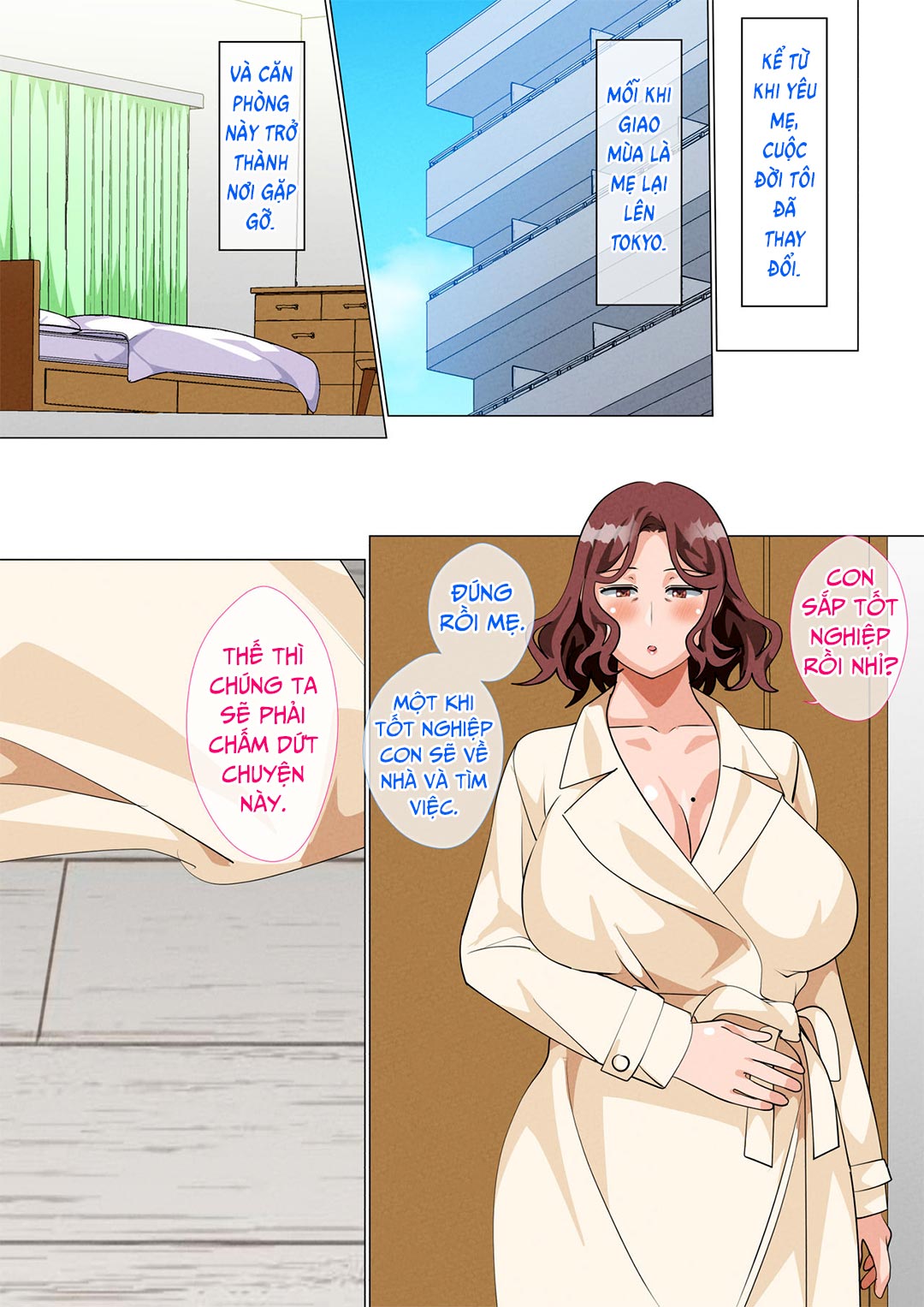 Mẹ ghé thăm con trai ở Tokyo | Musuko Ni Ai Ni Joukyou Shita Haha Chapter 4 - Page 2