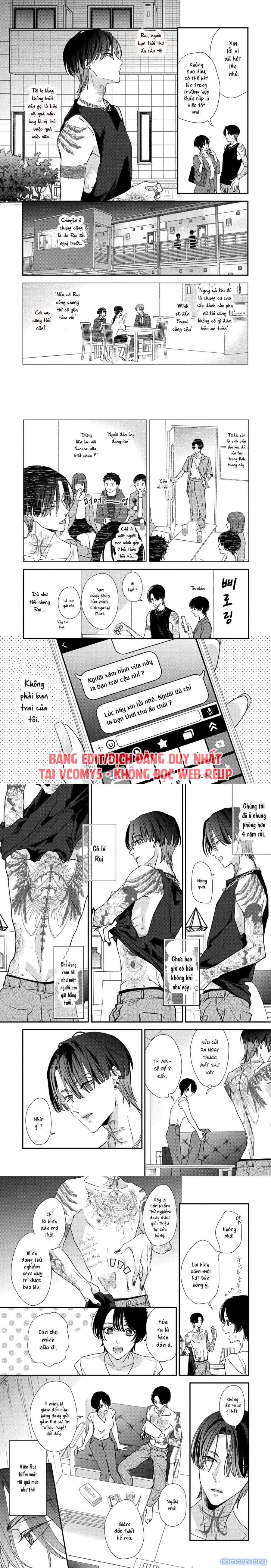 [ 18+ ] Thật khó để bị ràng buộc bởi một người bạn thời thơ ấu có hình xăm Chapter 1 - Page 3