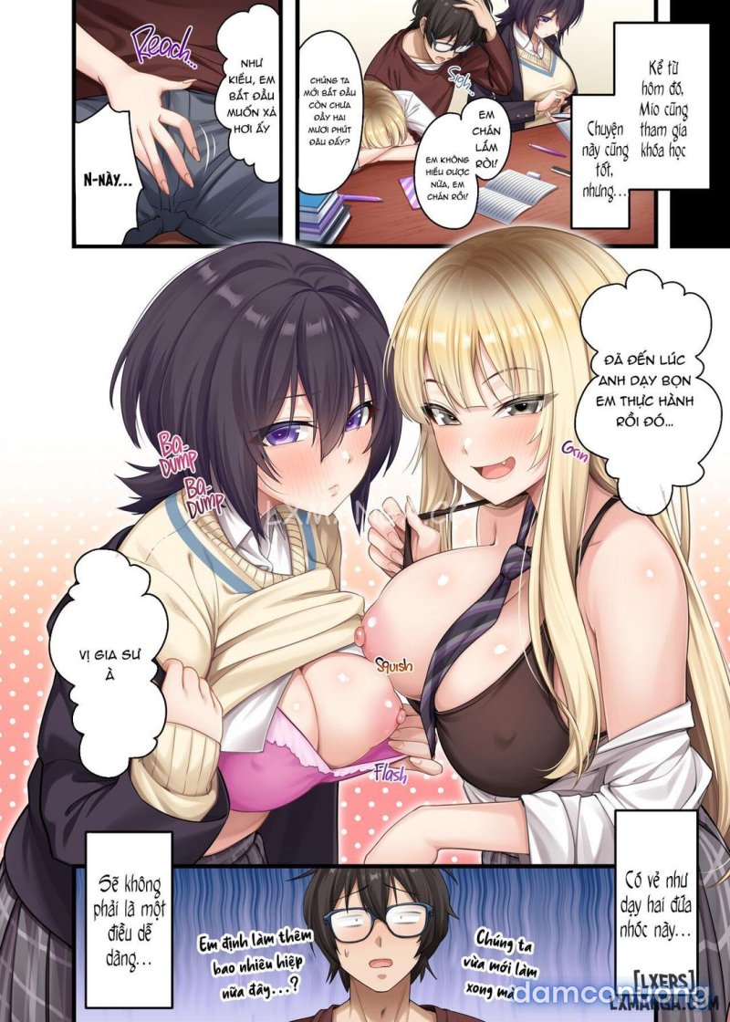 Bài học tại gia với mấy em gyaru quyến rũ Chapter 2 - Page 38