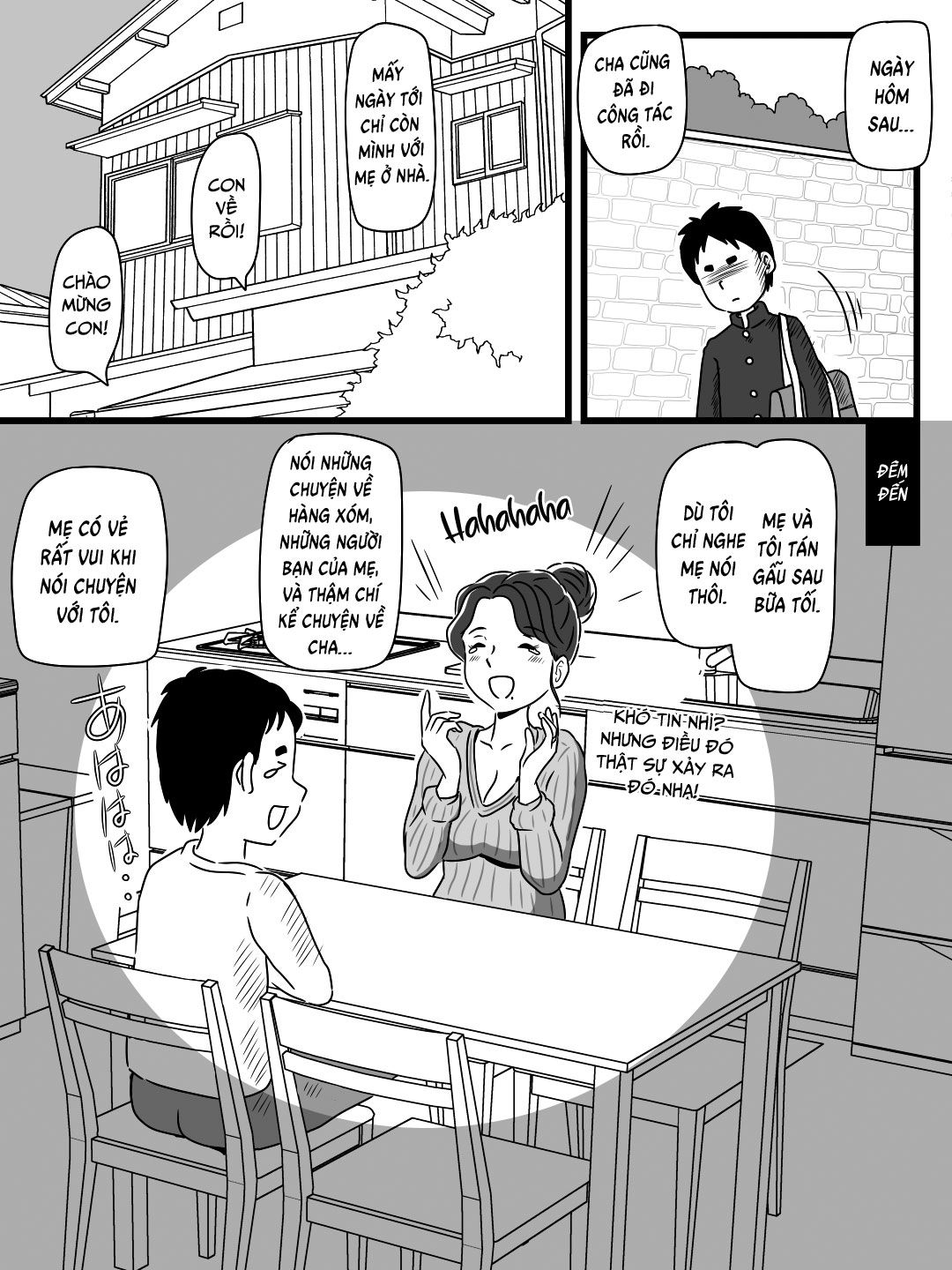 Dụ mẹ uống bia khi cha đi vắng Oneshot - Page 9