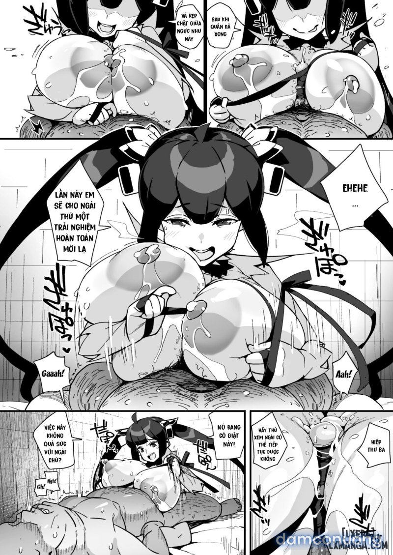 [Entelekheia (Chirumakuro)] Himogami-sama to Hitobanchuu taiekikoukan | Spending The Whole Night Exchanging Bodily Fluids With The String Goddess (Dungeon ni Deai o Motomeru no wa Machigatteiru Darou ka) Oneshot - Page 56