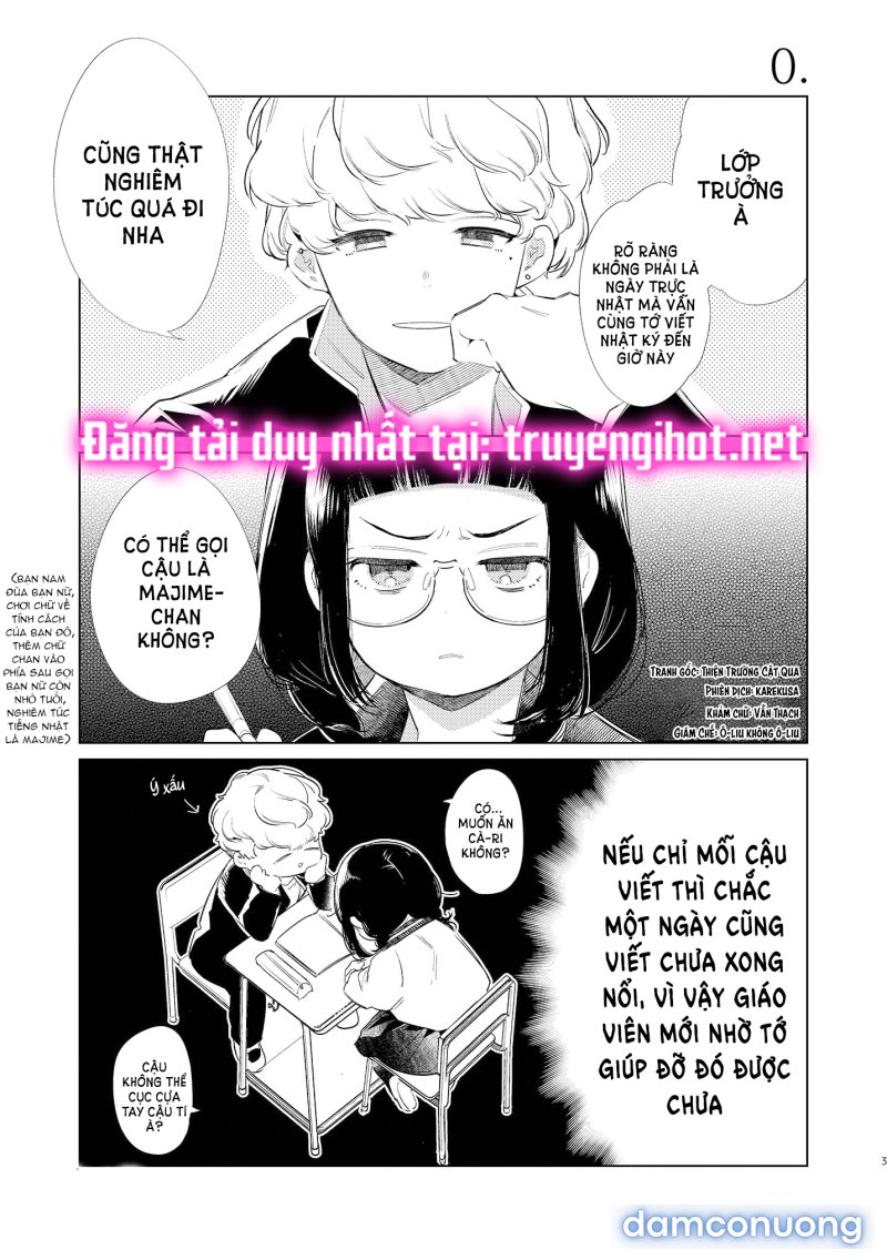 [R21] Majime-Chan Và Kimama-Kun Lúc 1 Rưỡi Sáng Chapter 2.1 - Page 2