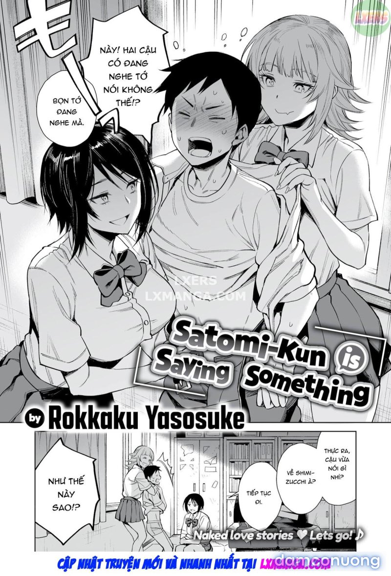 Satomi-kun muốn nói gì đó Oneshot - Page 3