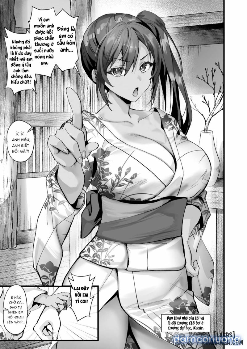 Hiyakeato no Musume to Fuufu ni natta Sono Yoru, Gibo mo Ukkari Haramasete shimau Natsu Chapter 1 - Page 4