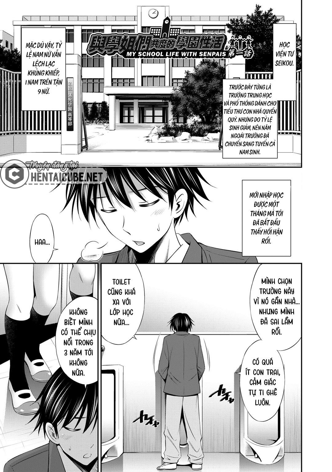 Senpai-tachi to no Gakuen Seikatsu Chapter 1 - Page 9