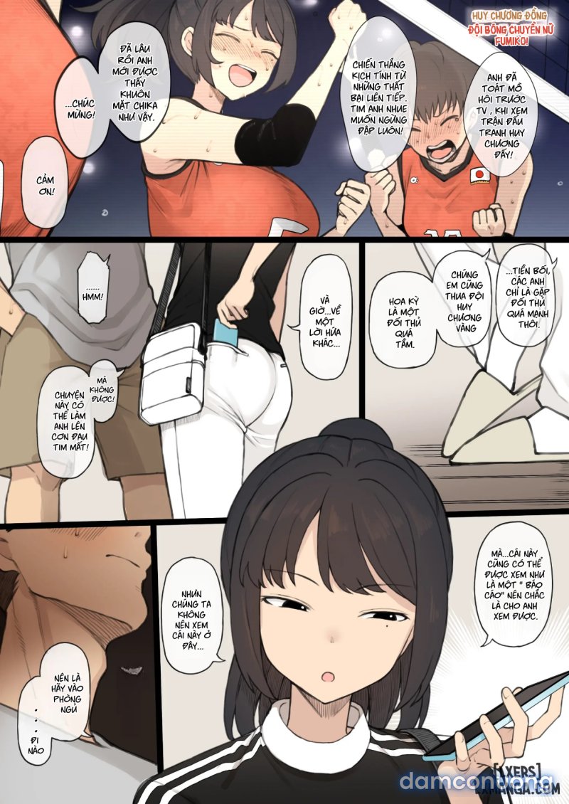 Athlete Couple Ni Yoru Senshumura Netorase Oneshot - Page 4