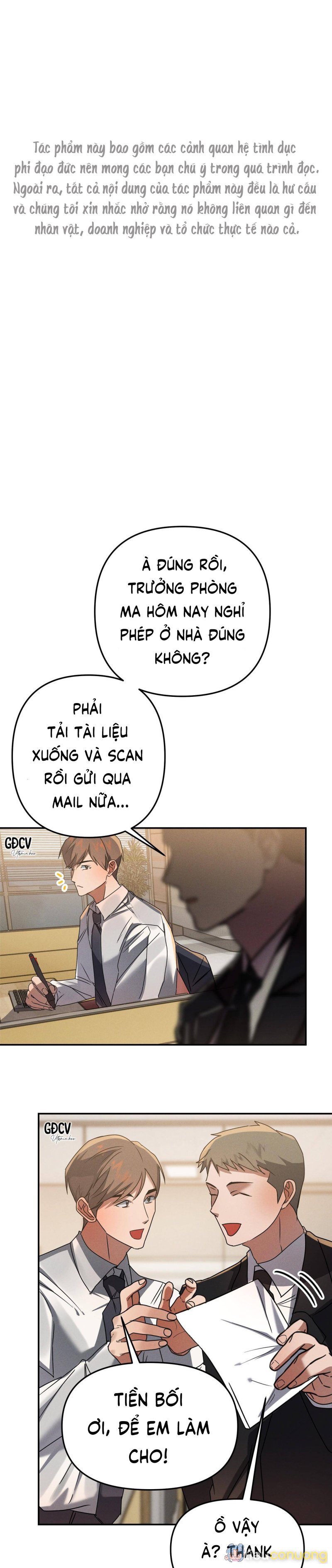 TRƯỞNG PHÒNG, ANH VẤT VẢ RỒI Chapter 7 - Page 1